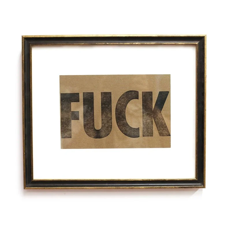 Letter Words FUCK Practical Art
